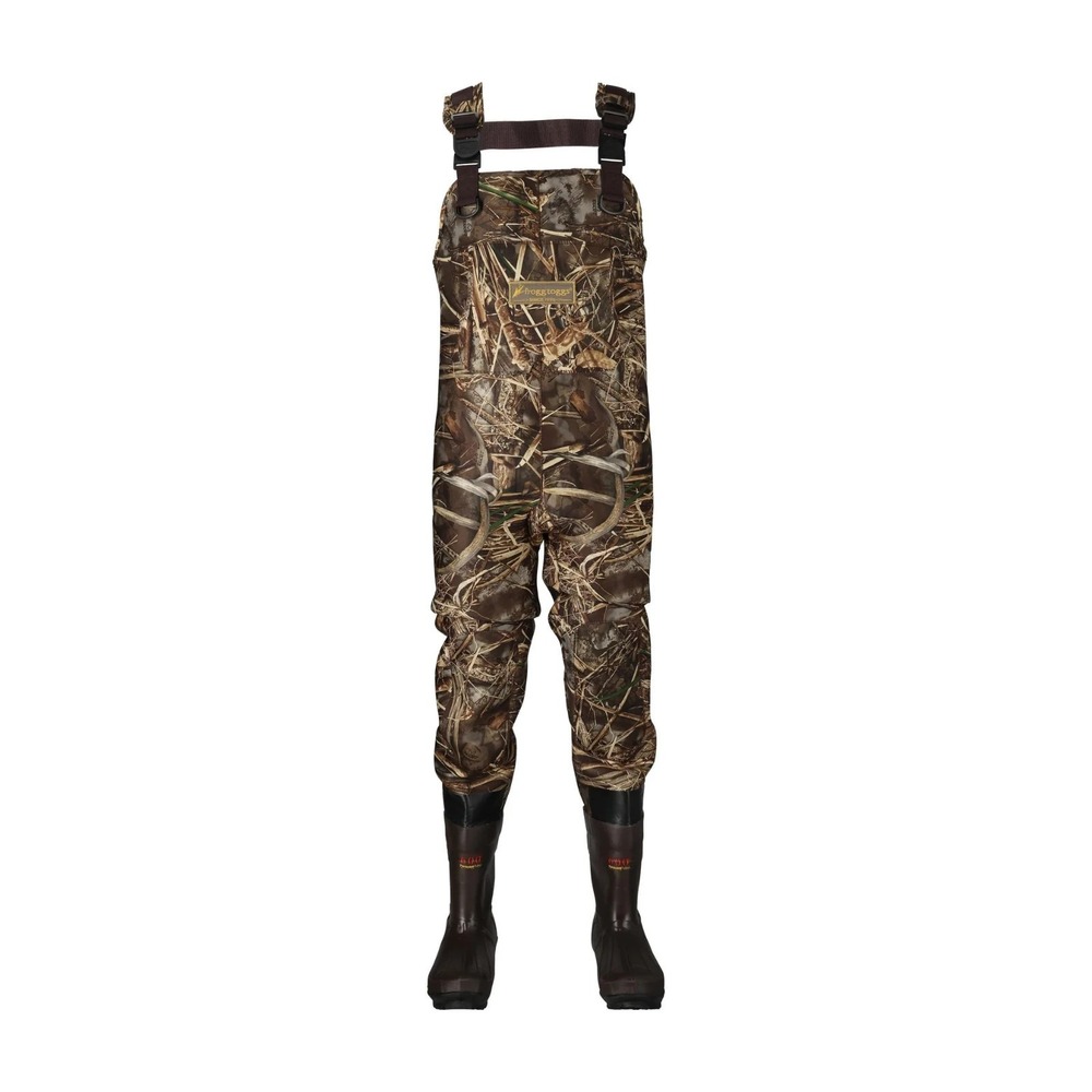 Frogg Toggs Amphib Bootfoot Wader Mens 8 Brown Camo 3.5mm Neoprene Waterproof